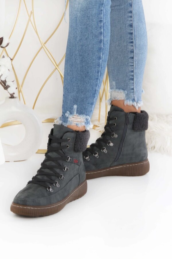 Ocieplane sneakersy za kostkę