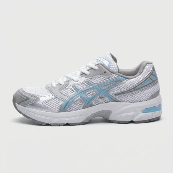 Buty Asics GEL-1130 GS 1204A169-100 Biało-Srebrno-Błękitne