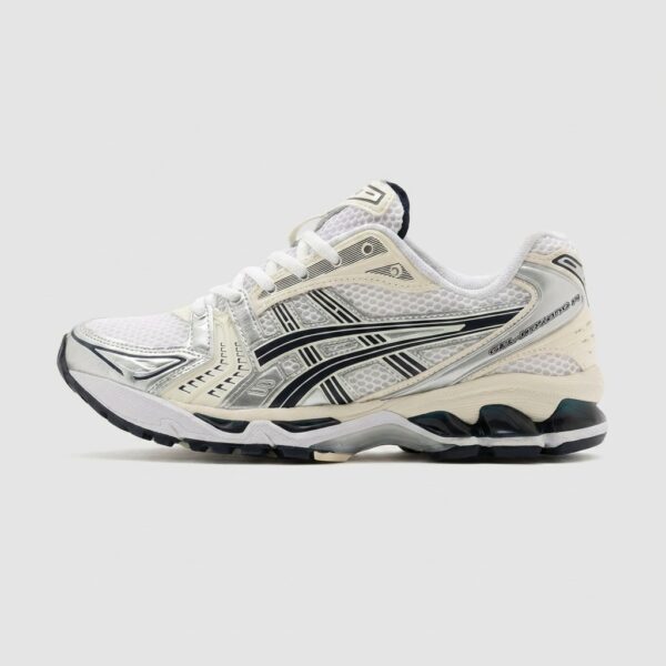 Buty Asics GEL-KAYANO 14 1202A056-109 Biało-Kremowo-Granatowe