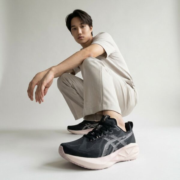 Buty Asics NOVABLAST 5 1012B765-003 Czarno-Różowe
