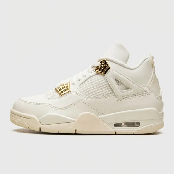 Buty Nike Air Jordan 4 Retro AQ9129-170 Kremowo-Złote