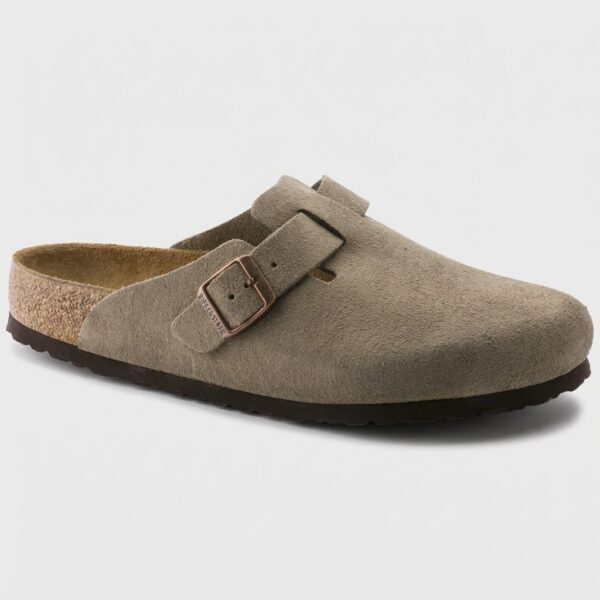 Klapki Birkenstock Boston SFB 0560773 Beżowo-Szare