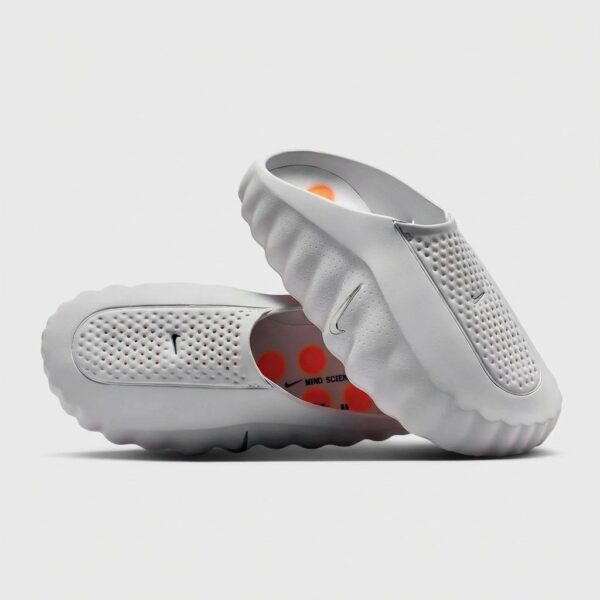 Klapki Nike Mind 001 HQ4307-003 Jasnoszaro-Pomarańczowe